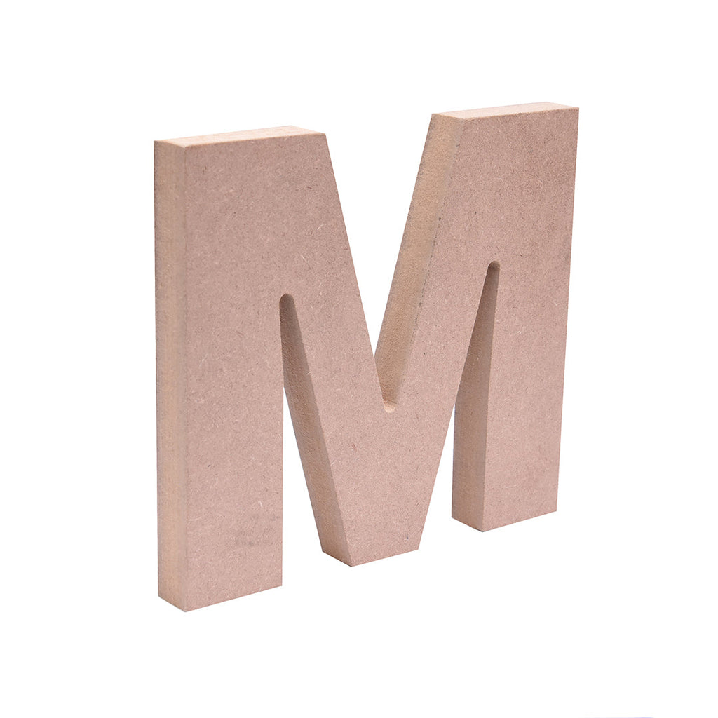 MDF Alphabet M W6.6 X H6Inch 18Mm Thick 1Pc Lb