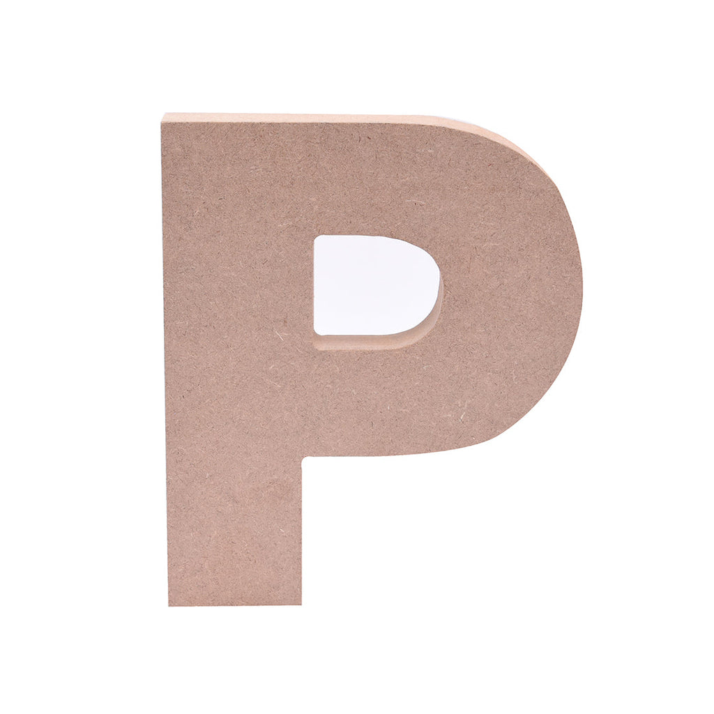 MDF Alphabet P W5 X H6Inch 18Mm Thick 1Pc Lb