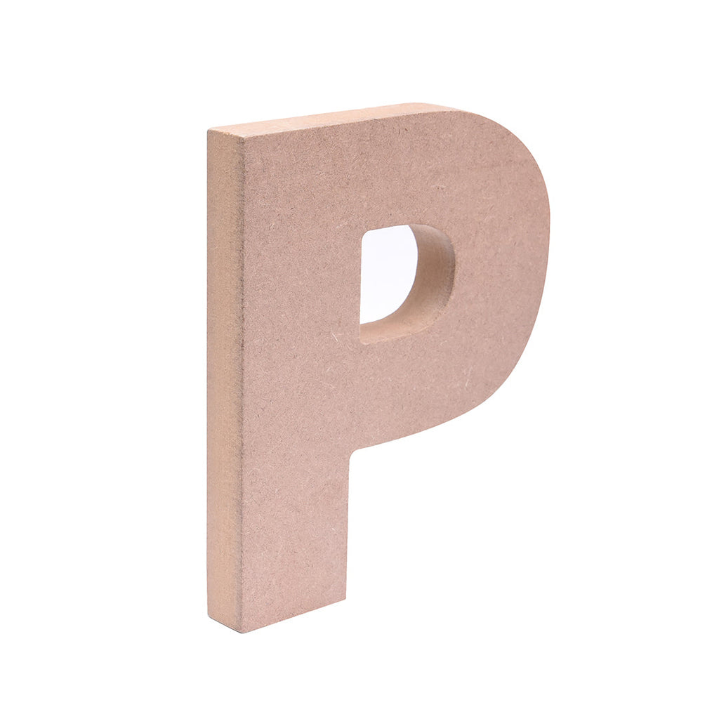 MDF Alphabet P W5 X H6Inch 18Mm Thick 1Pc Lb