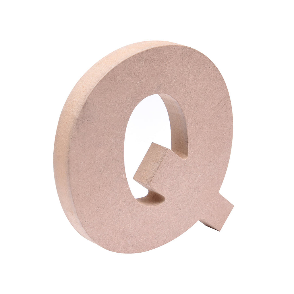 MDF Alphabet Q W5.6 X H6Inch 18Mm Thick 1Pc Lb