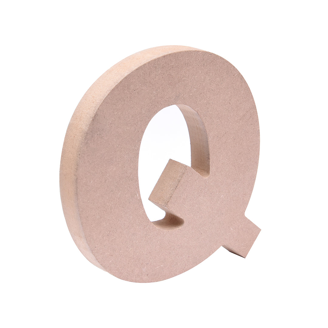 MDF Alphabet Q W5.6 X H6Inch 18Mm Thick 1Pc Lb