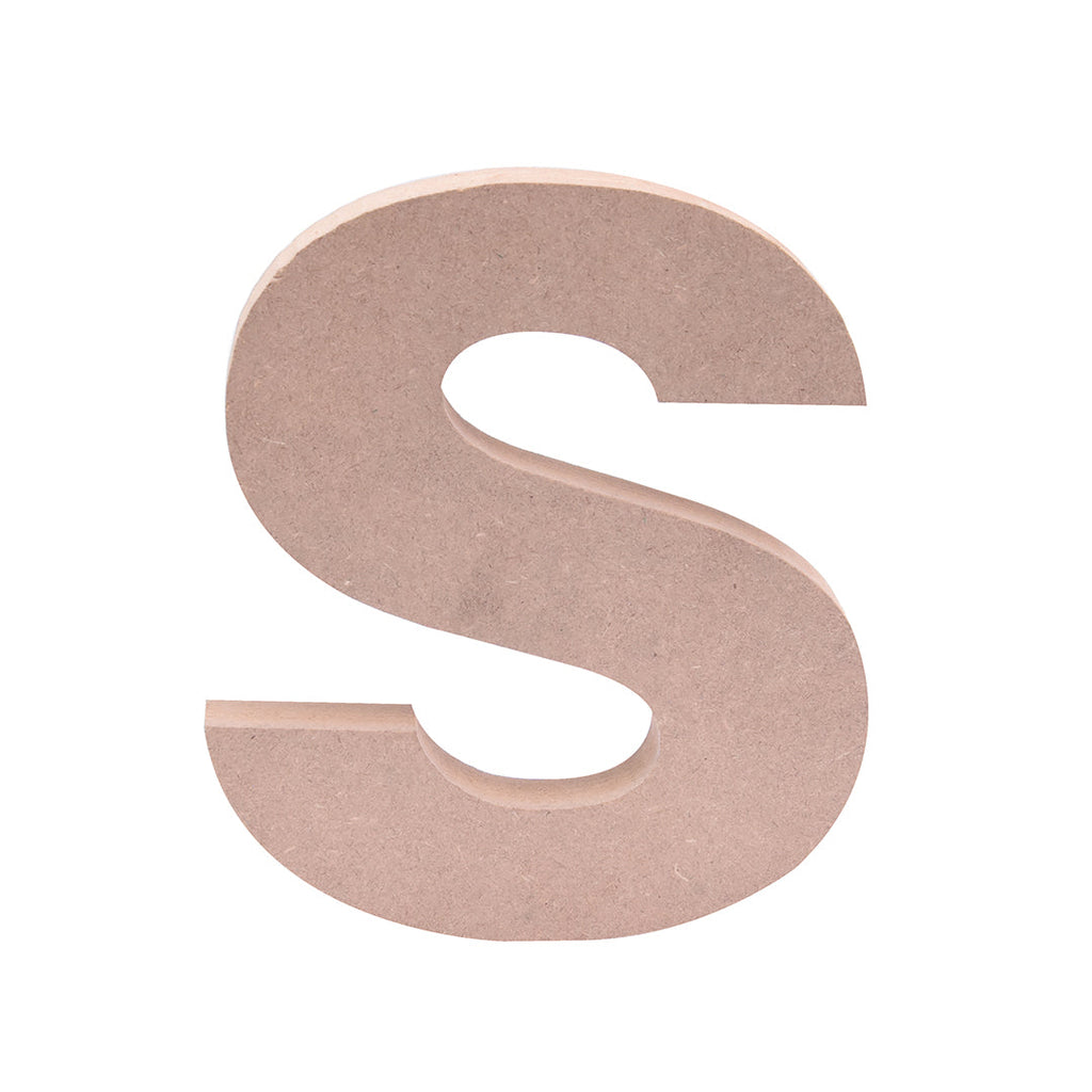 MDF Alphabet S W5.2 X H6Inch 18Mm Thick 1Pc Lb