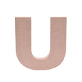 MDF Alphabet U W5.6 X H6Inch 18Mm Thick 1Pc Lb