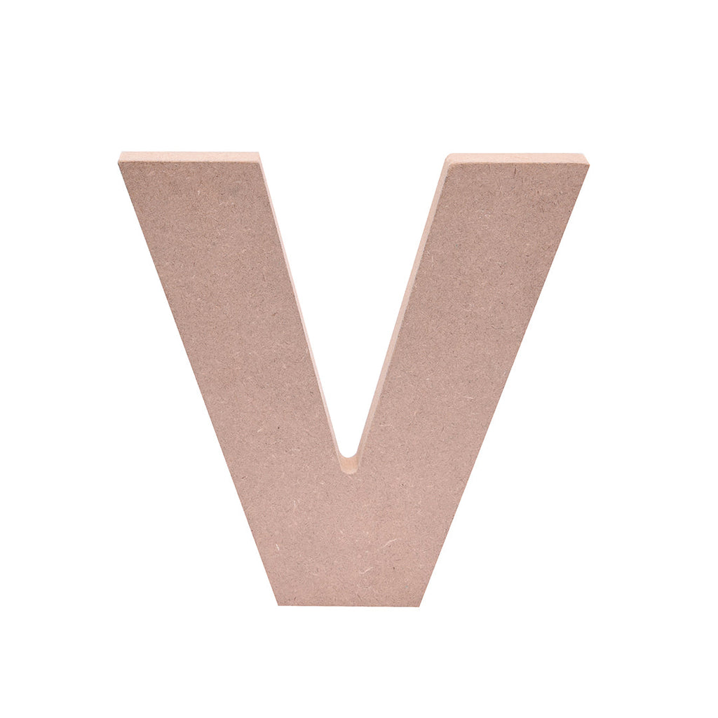 MDF Alphabet V W6 X H6Inch 18Mm Thick 1Pc Lb