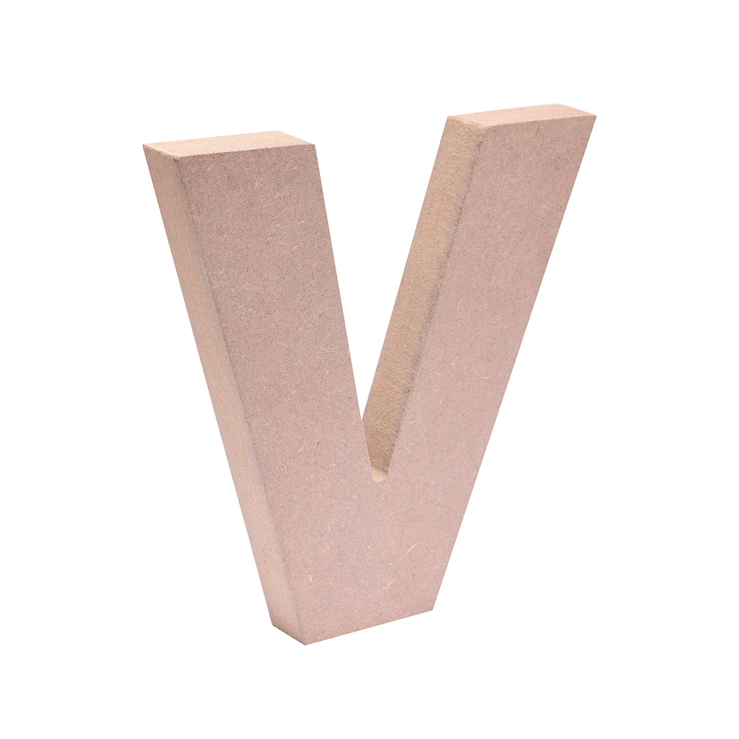 MDF Alphabet V W6 X H6Inch 18Mm Thick 1Pc Lb