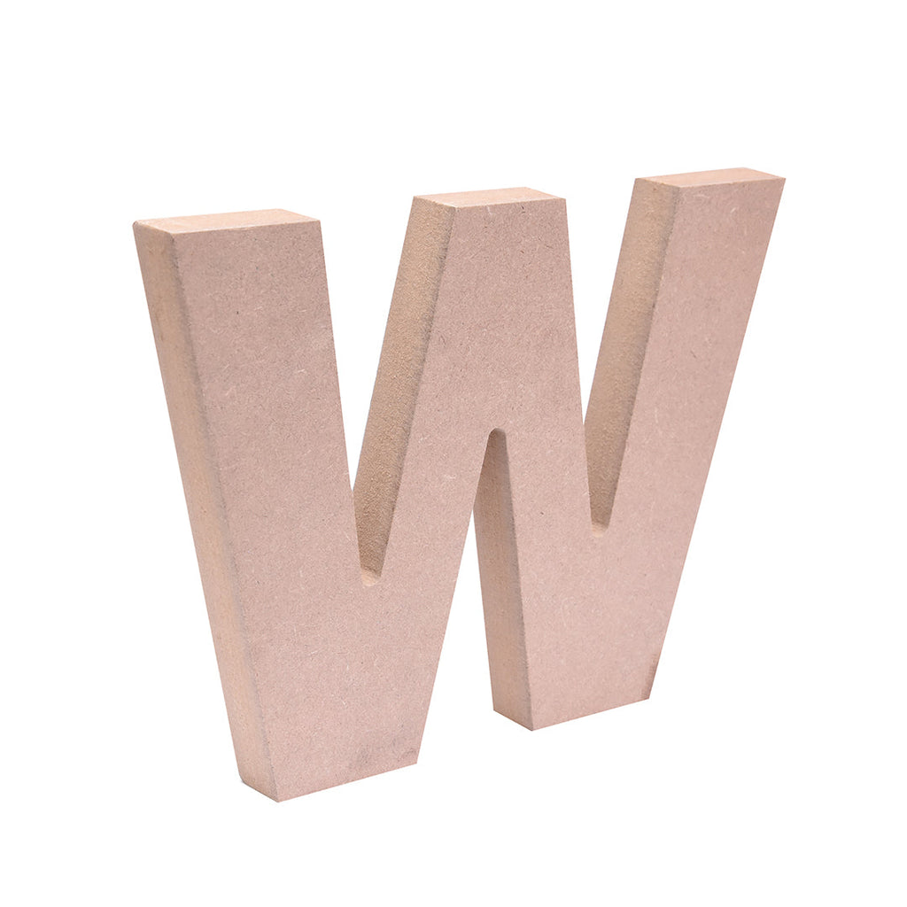 MDF Alphabet W W8.2 X H6Inch 18Mm Thick 1Pc Lb