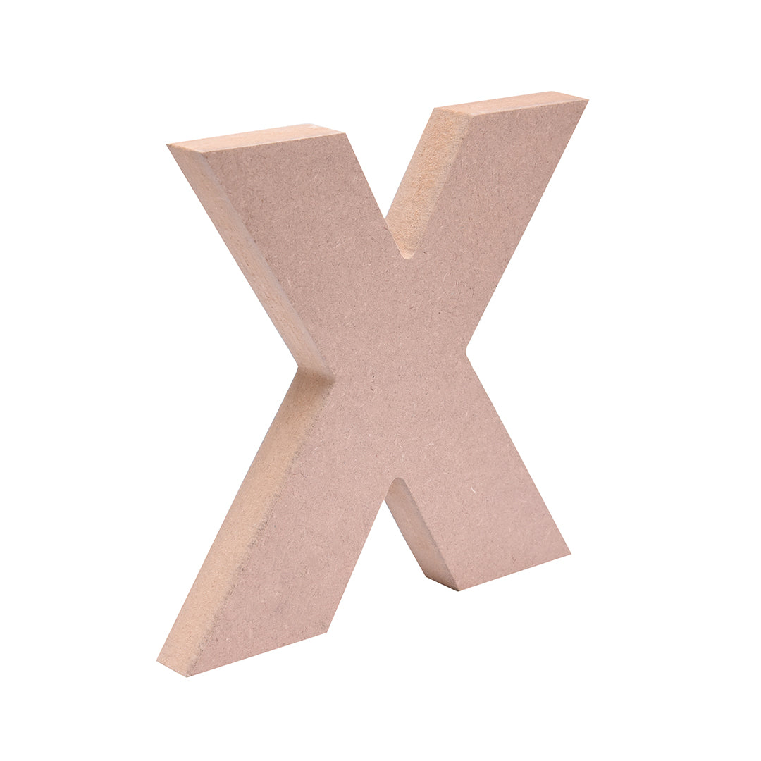 MDF Alphabet X W6 X H6Inch 18Mm Thick 1Pc Lb