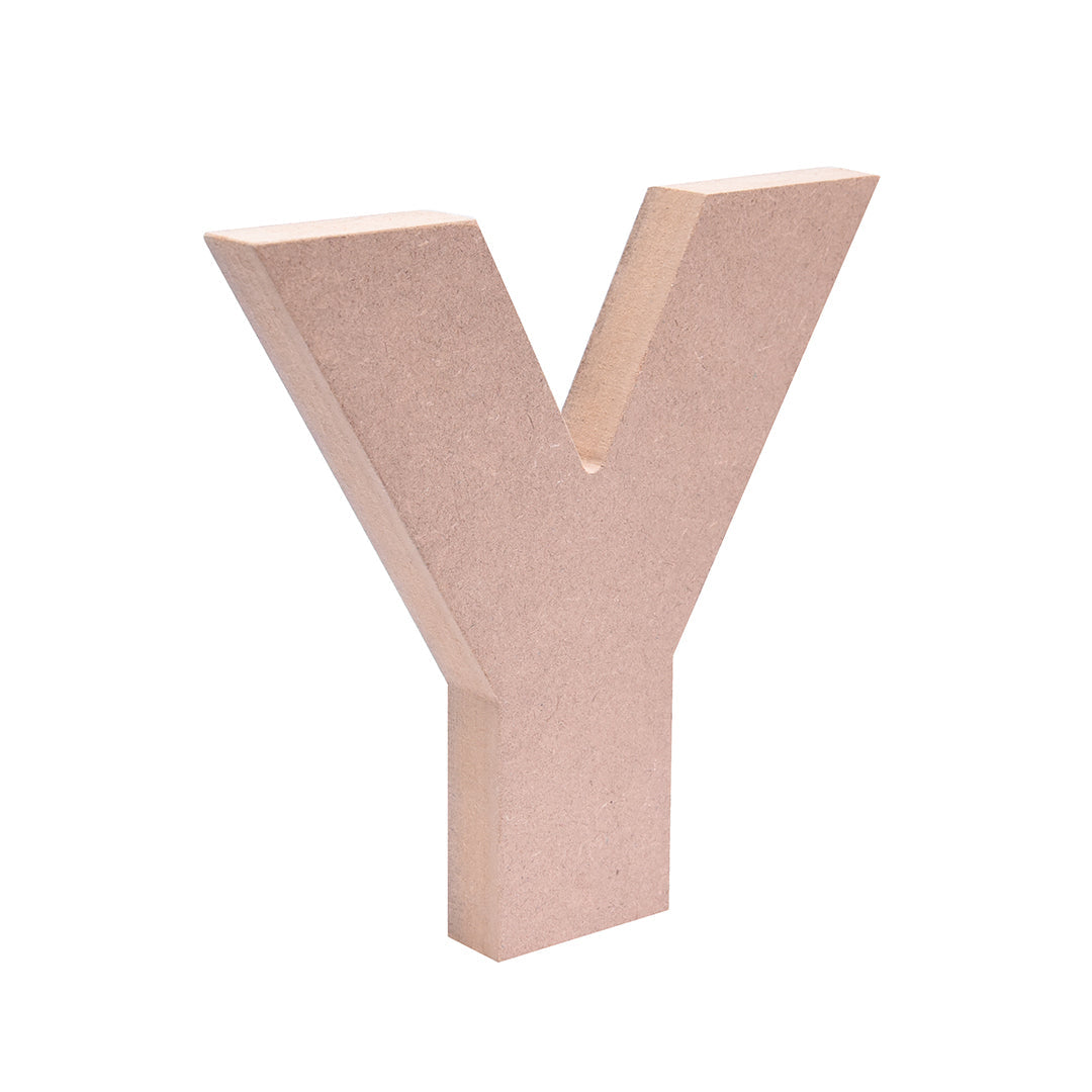 MDF Alphabet Y W6.2 X H6Inch 18Mm Thick 1Pc Lb