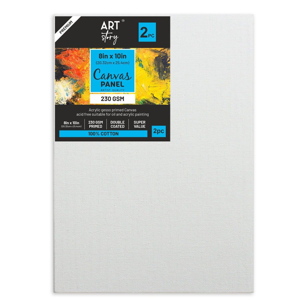 Canvas Panel 3Mm Mdf Board 8 X10Inch 2Pcs Lb