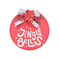 Christmas Wall Decor MDF-Jingle Bells Floral Round W 10X H 10 1Pc