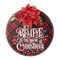 Christmas Wall Decor Believe in the Magic 10 x 10Inch 1Pc