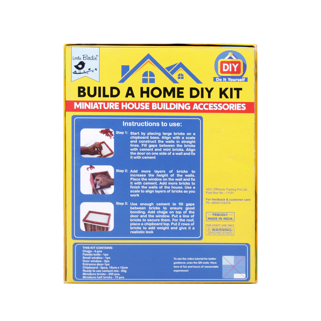 DIY Build a Home Kit | Miniature House All in One Craft Box