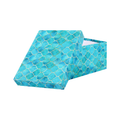 Gift Box Moroccan Trellis Aqua Shimmer L21 X W15.5 X D10.5(cm)