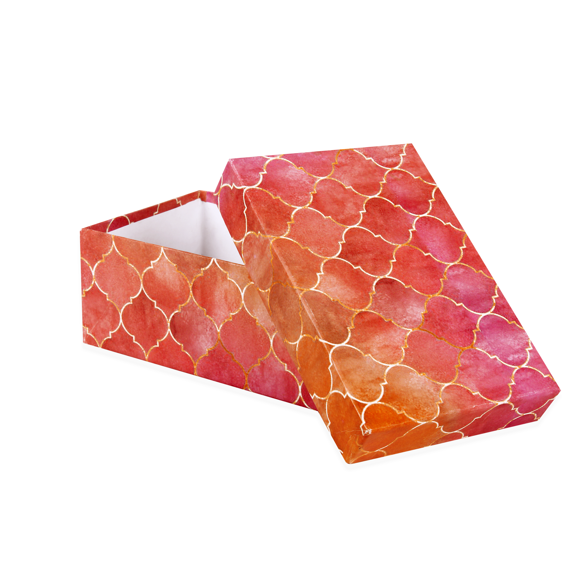 Gift Box Moroccan Trellis Rosy Shimmer L15.5 X W10.5 X D6.5(cm)