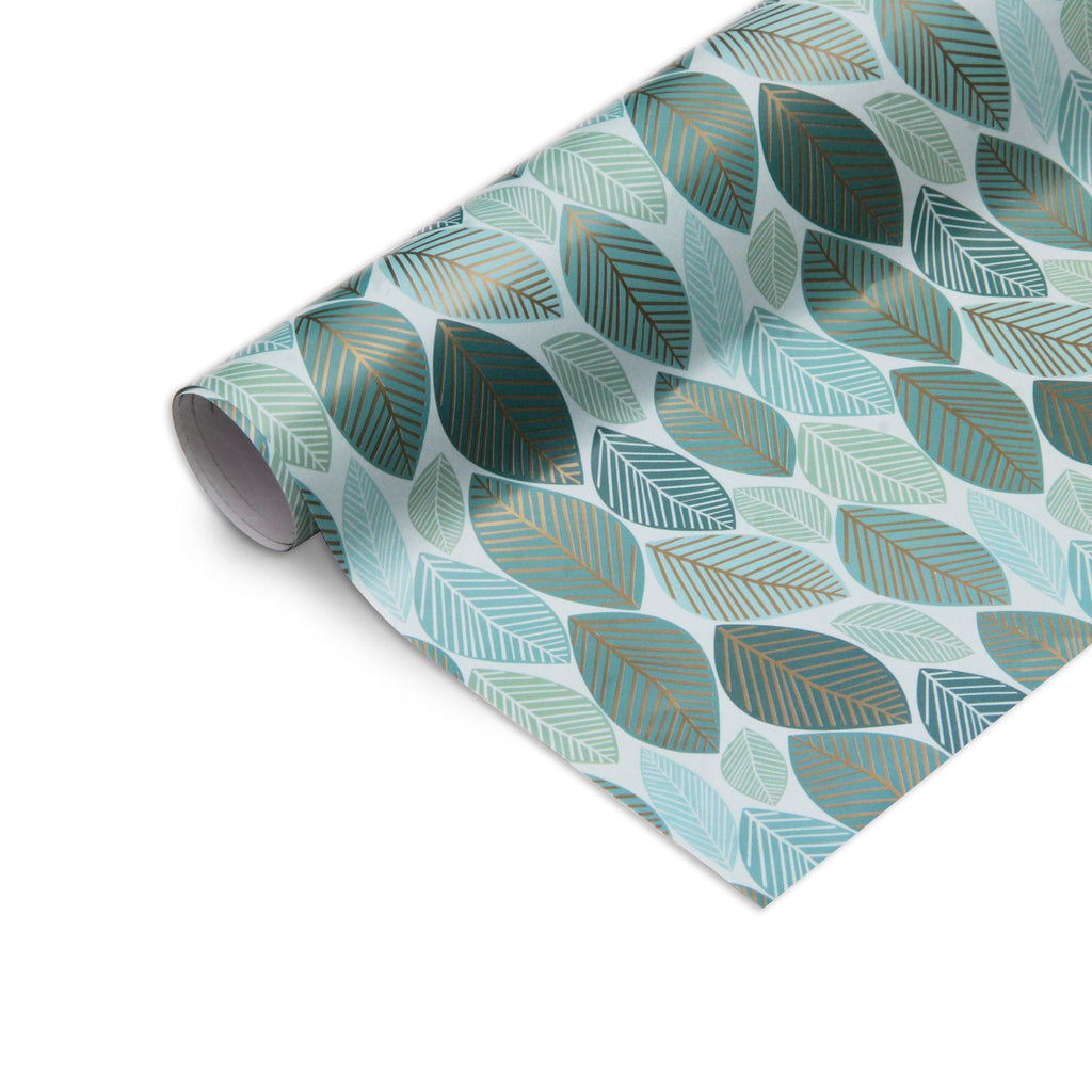 Gift Wraps Fleur Trellis Aqua Rhythm 20 X 30inch 1Roll 5Sheets