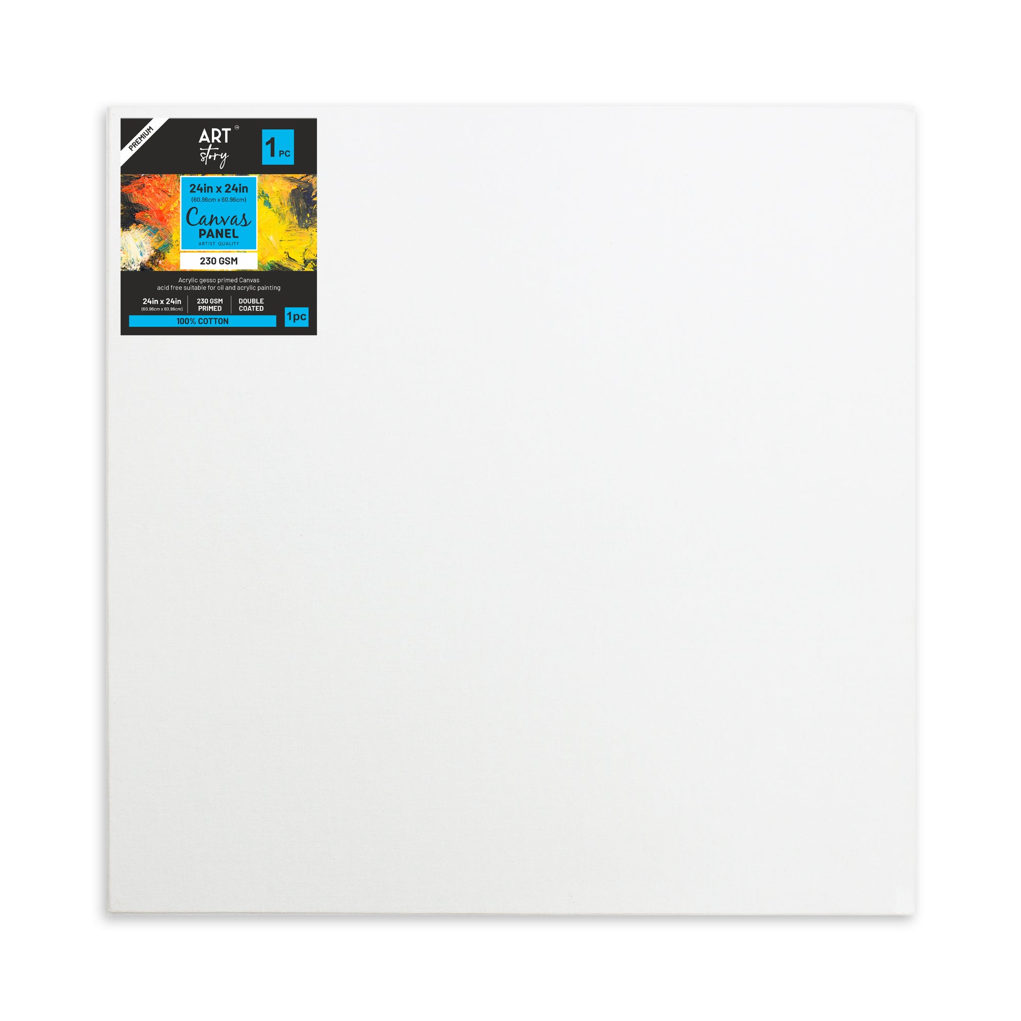 Canvas Panel 24 X 24Inch 5.5Mm Thick Mdf Board 1Pc As
