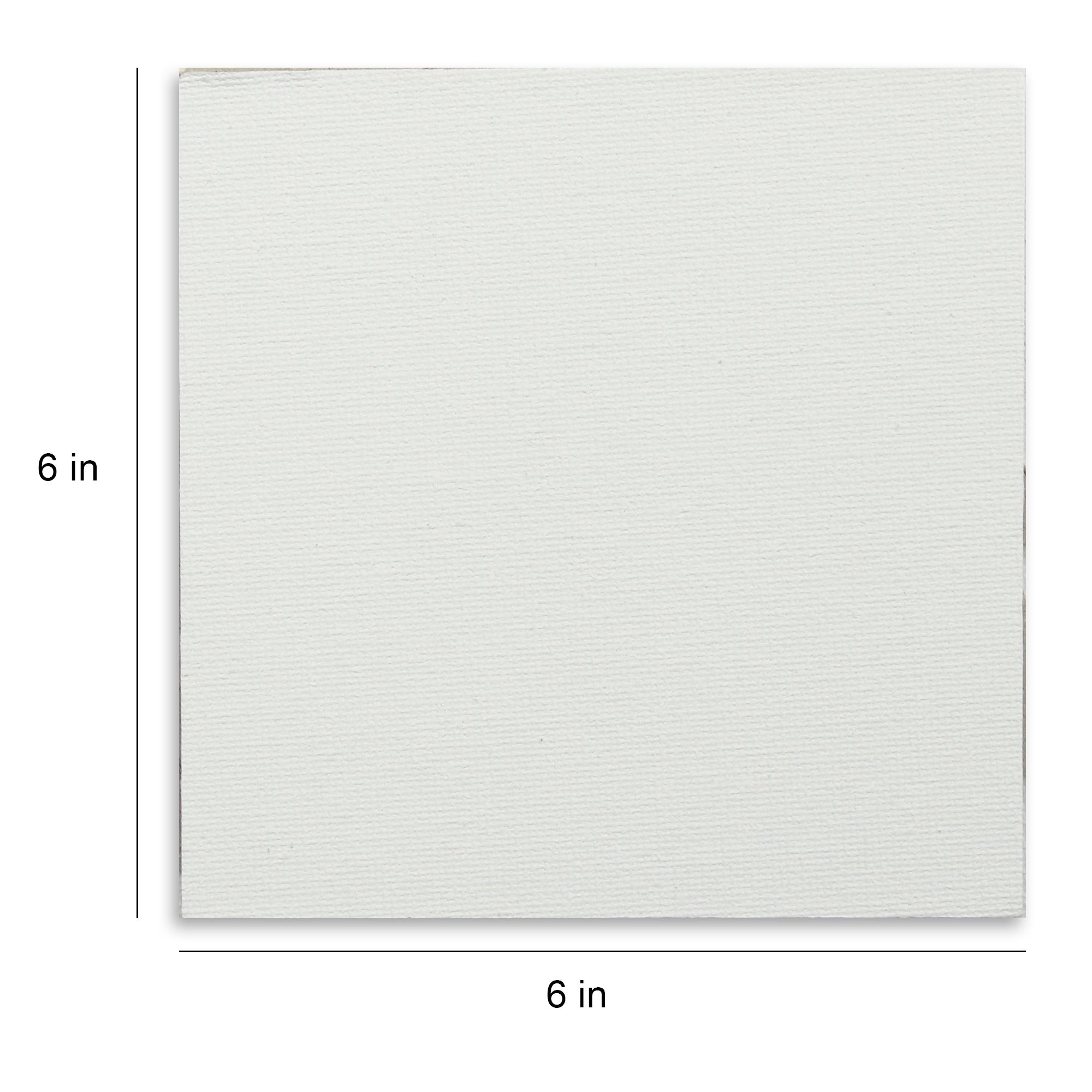 Canvas Board Square 6 X 6Inch 230Gsm 2Mm Thick 4Pc Shrink Lb
