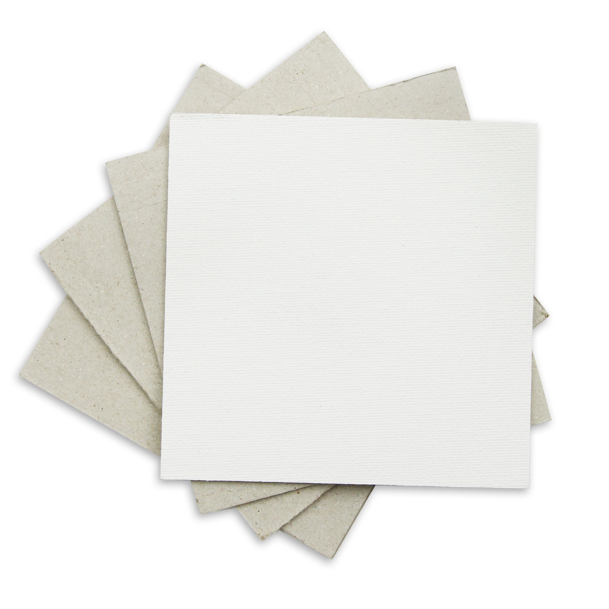 Canvas Board Square 8 X 8Inch 230Gsm 2Mm Thick 4Pc Shrink Lb