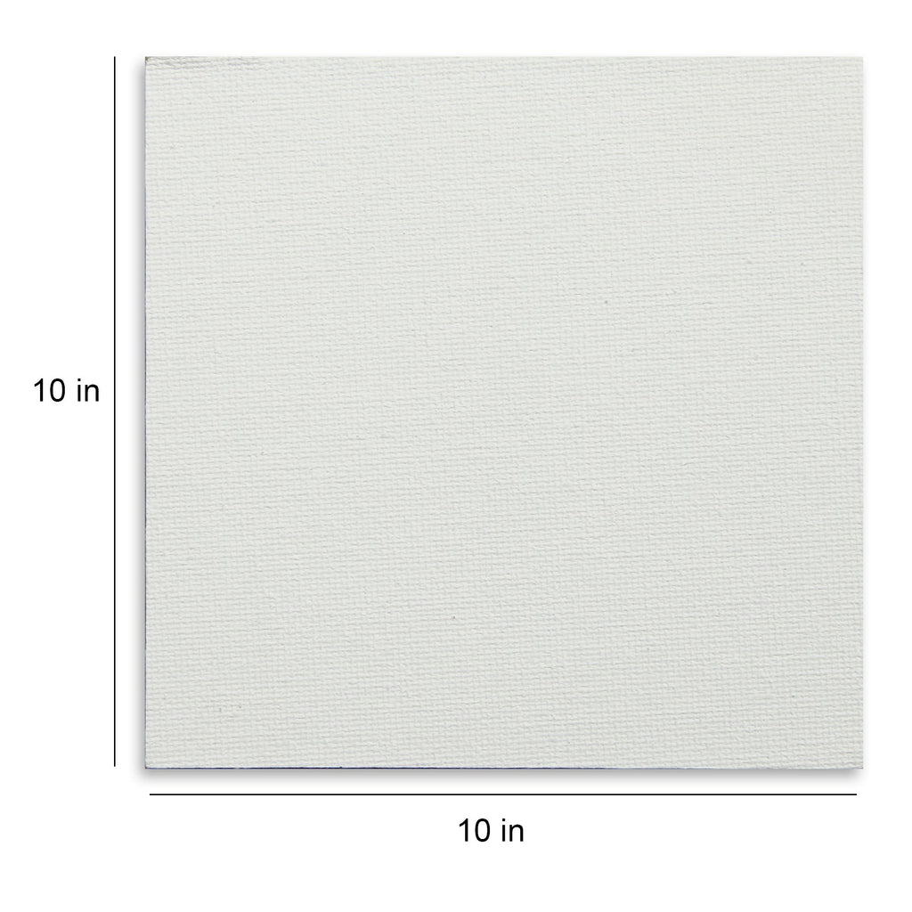 Canvas Board Square 10 X 10Inch 230Gsm 2Mm Thick 4Pc Shrink Lb