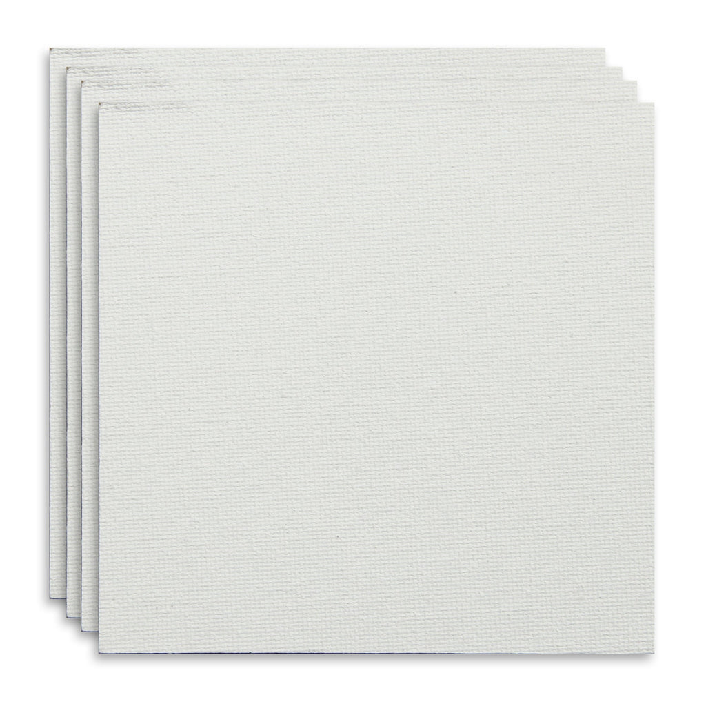 Canvas Board Square 10 X 10Inch 230Gsm 2Mm Thick 4Pc Shrink Lb