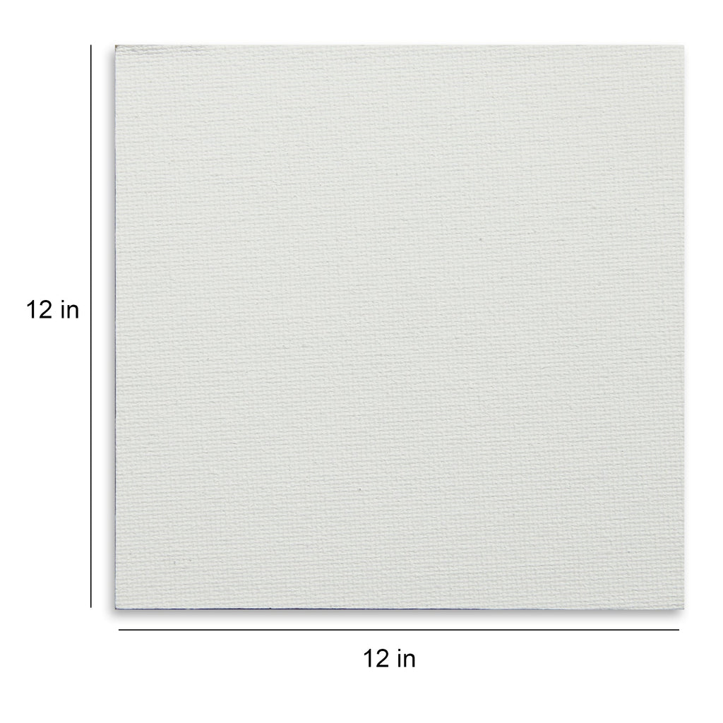 Canvas Board Square 12 X 12Inch 230Gsm 2Mm Thick 4Pc Shrink Lb