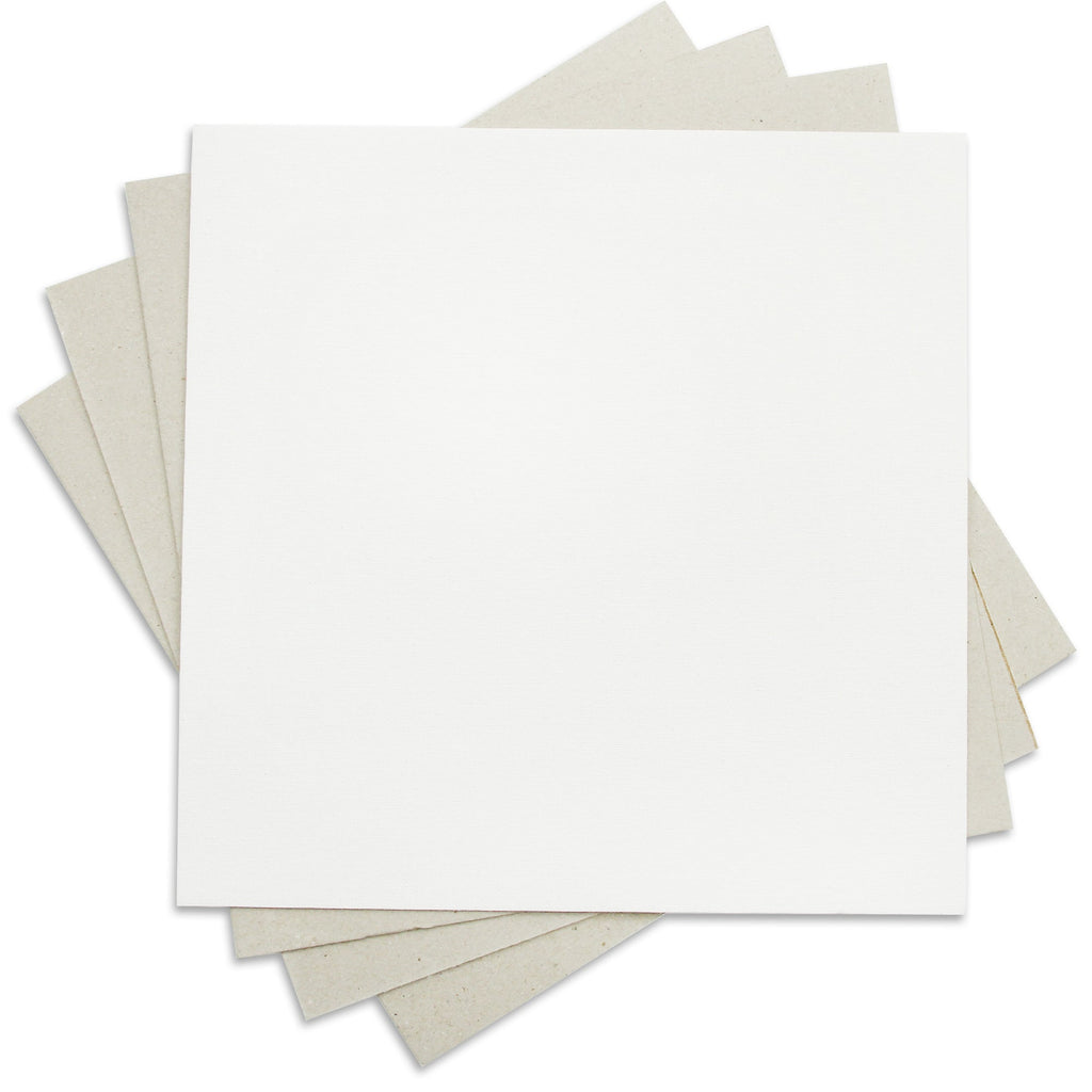 Canvas Board Square 12 X 12Inch 230Gsm 2Mm Thick 4Pc Shrink Lb