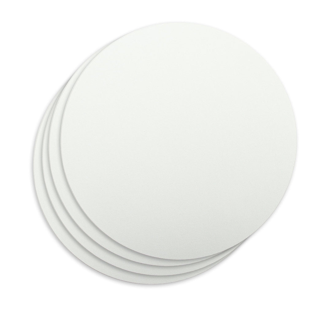Canvas Board Round 8Inch Dia 230Gsm 2Mm Thick 4Pc Shrink Lb