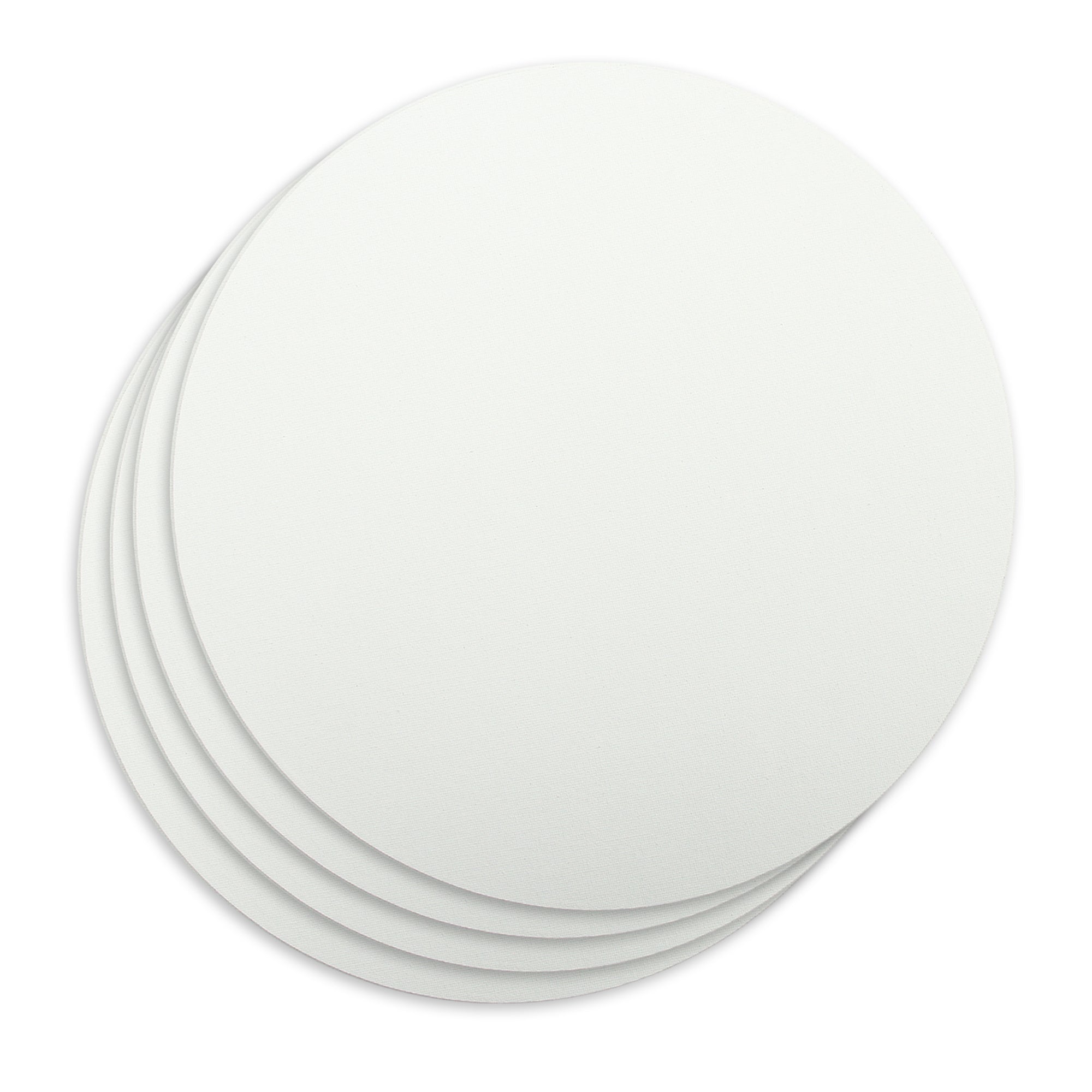 Canvas Board Round 10Inch Dia 230Gsm 2Mm Thick 4Pc Shrink Lb