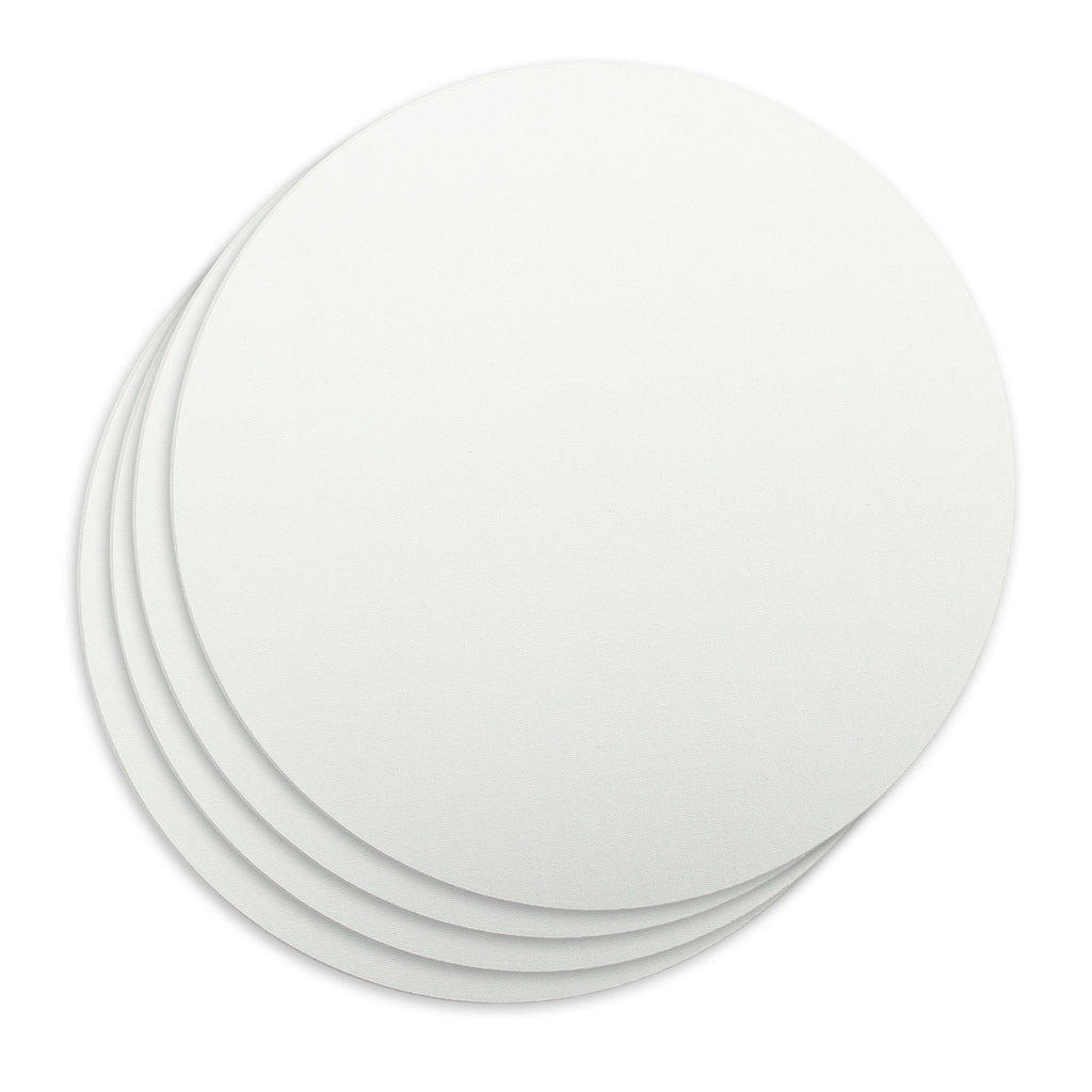 Canvas Board Round 10Inch Dia 230Gsm 2Mm Thick 4Pc Shrink Lb