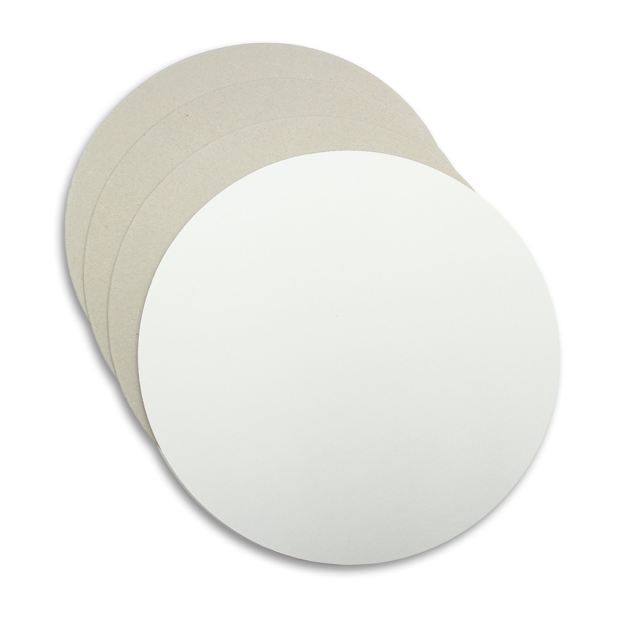 Canvas Board Round 10Inch Dia 230Gsm 2Mm Thick 4Pc Shrink Lb