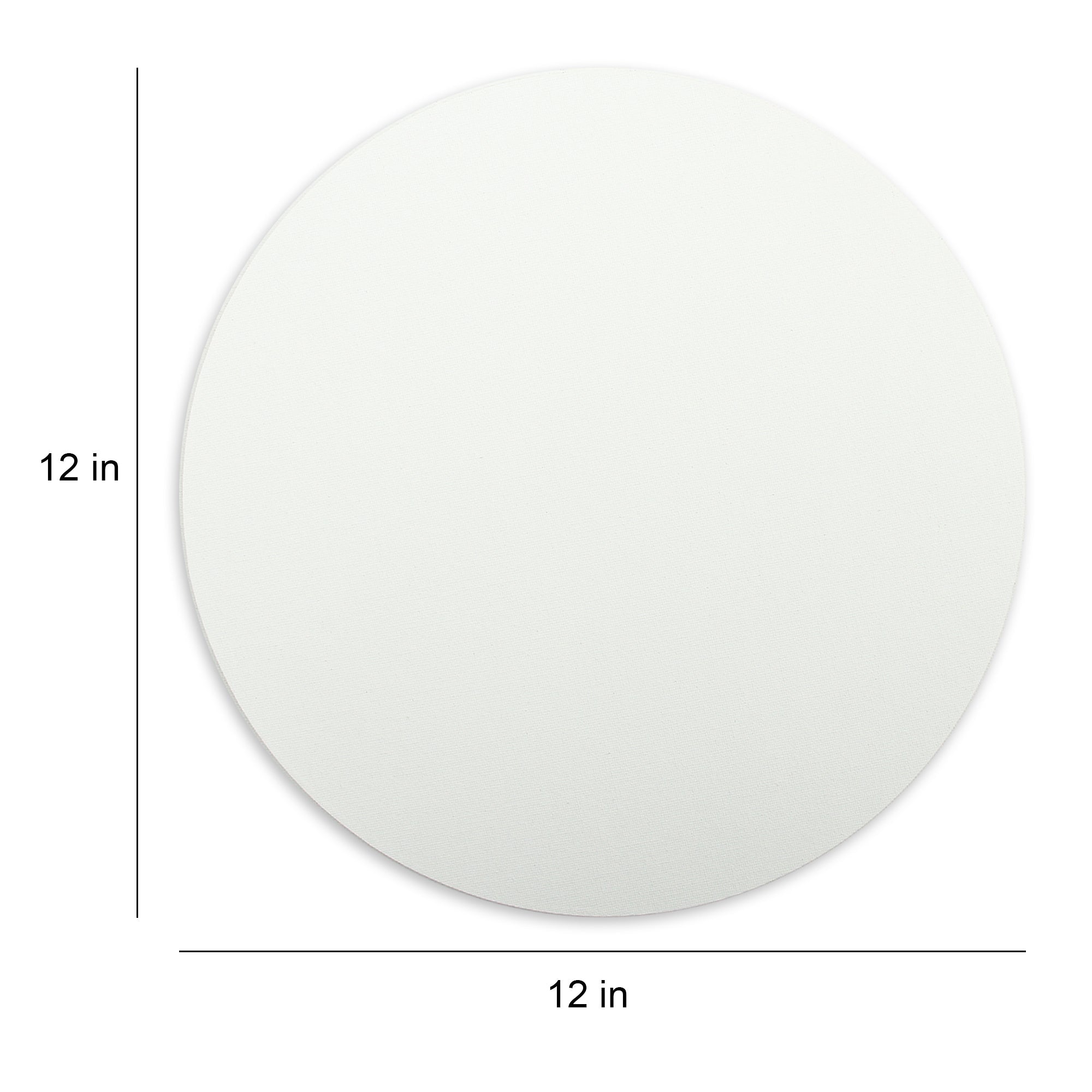 Canvas Board Round 12Inch Dia 230Gsm 2Mm Thick 4Pc Shrink Lb