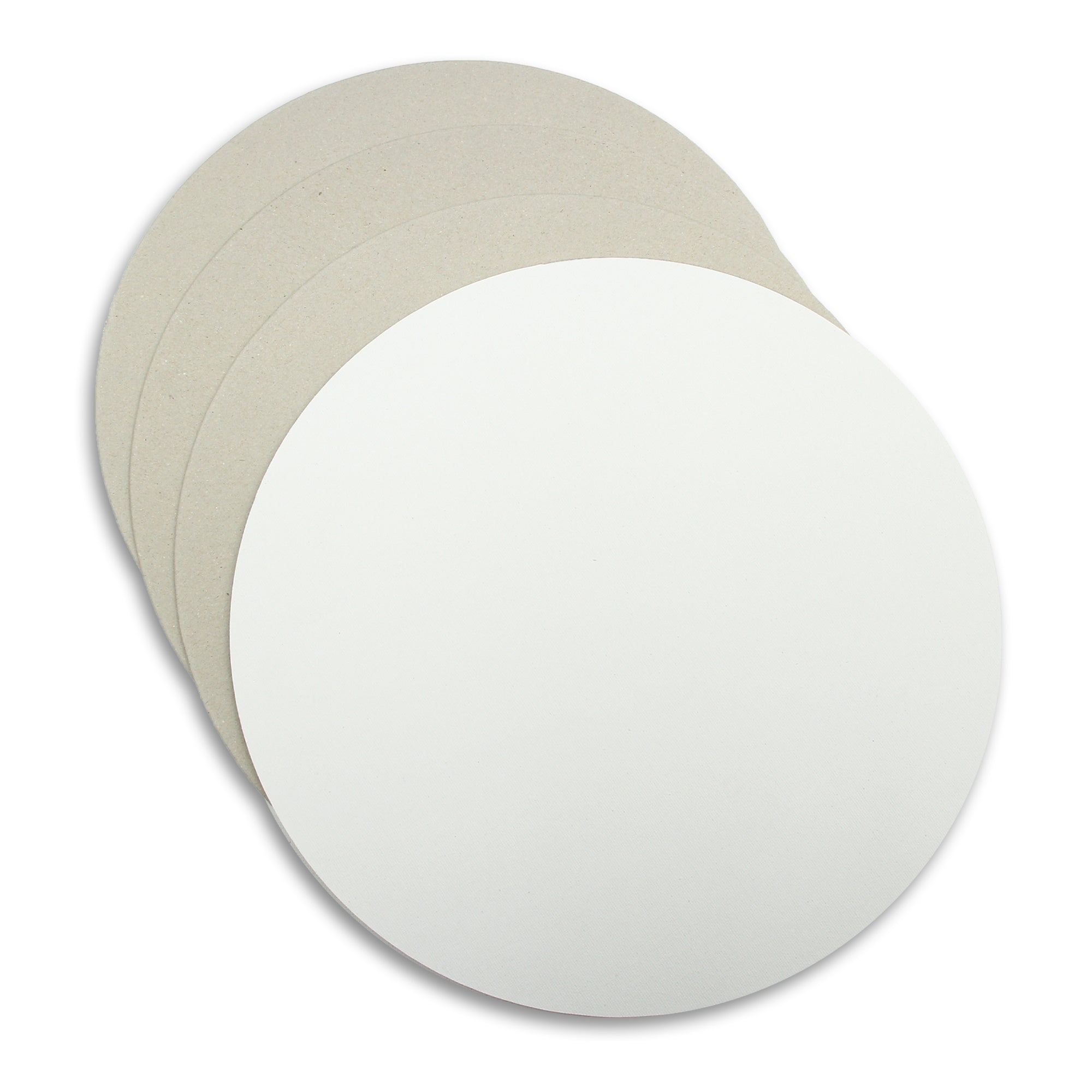 Canvas Board Round 12Inch Dia 230Gsm 2Mm Thick 4Pc Shrink Lb