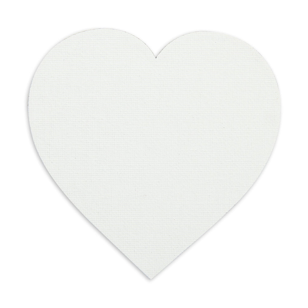 Canvas Board Heart 6 X 6Inch 230Gsm 2Mm Thick 4Pc Shrink Lb
