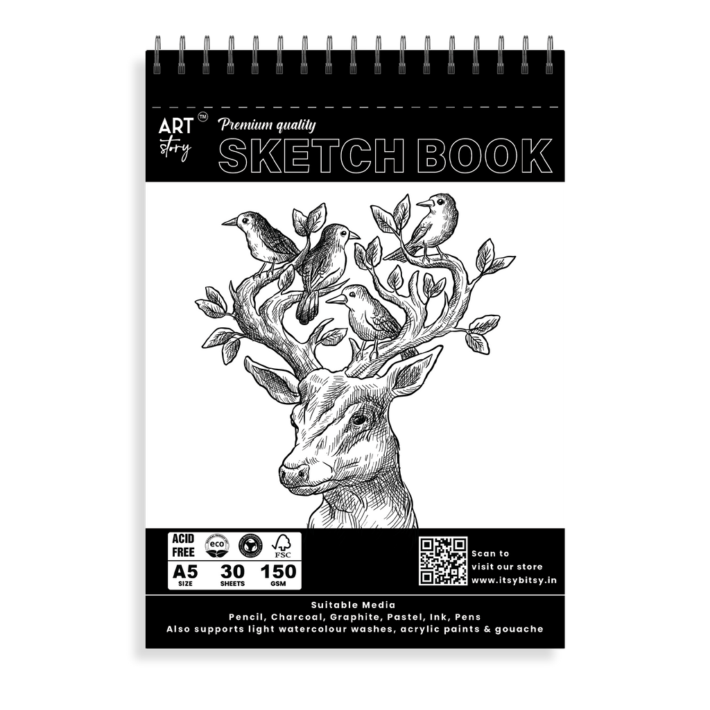 Sketch Book Premium Quality A5 Wire O Binding 150Gsm 30Sheets Lb