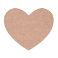 MDF Coaster Heart W4 X H3.5Inch 5.5Mm Thick 1Pc Lb