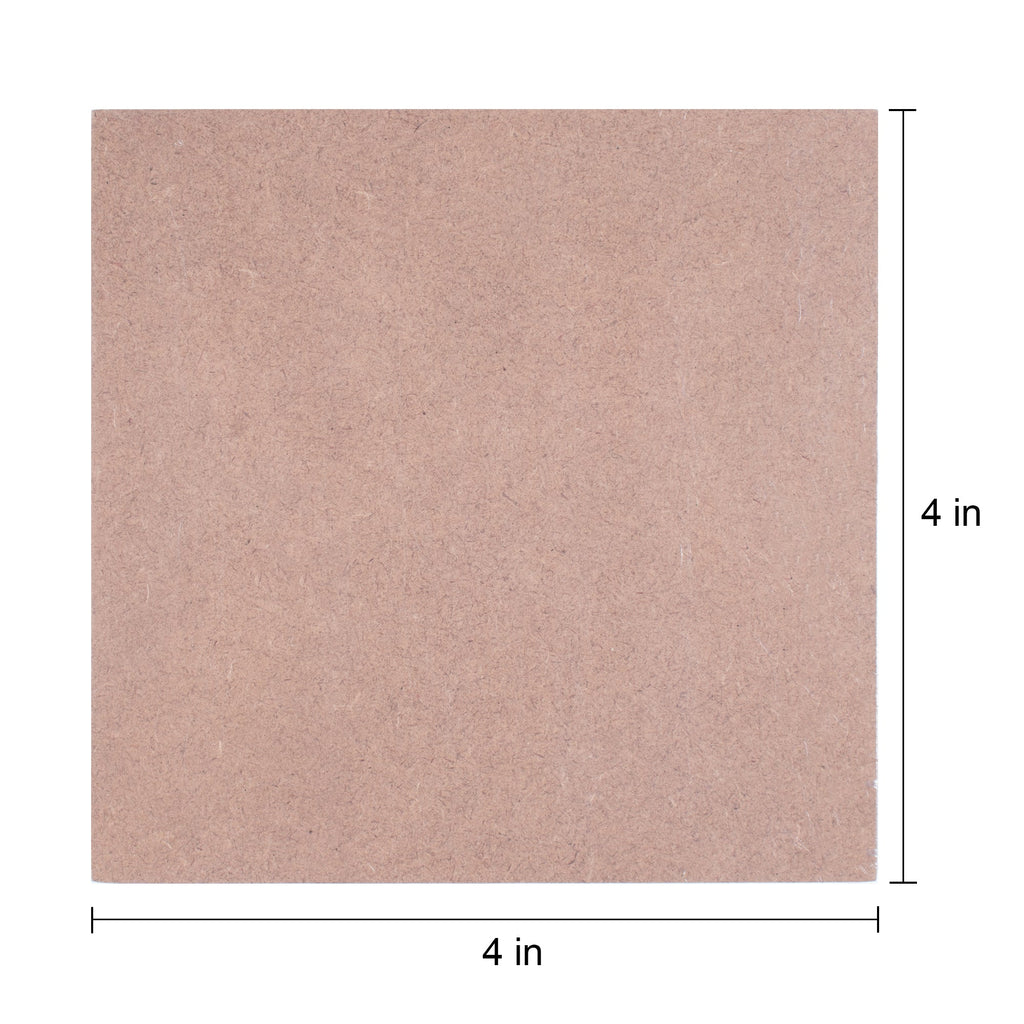 MDF Coaster Square 4 X 4Inch 5Mm Thick 1Pc Ib