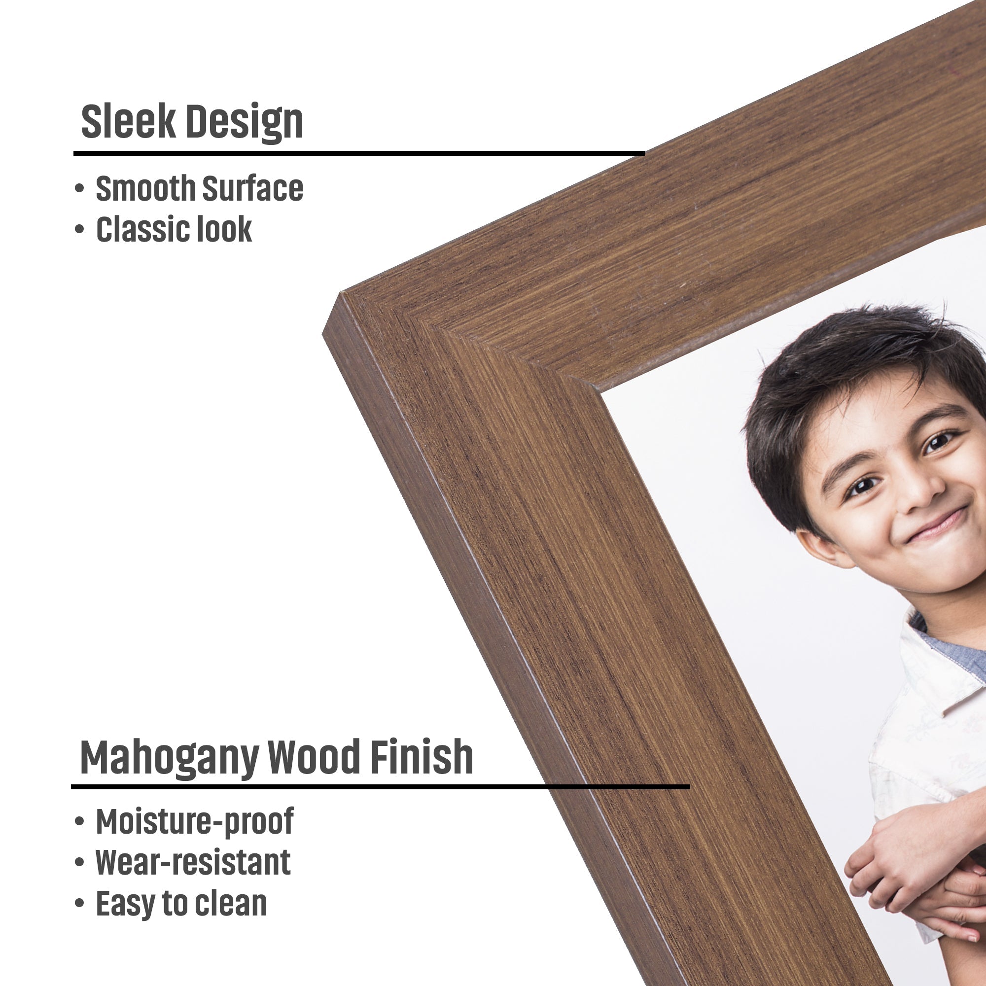 Table Top Photo Frame Mahogany 4 X 6Inch 1Pc Sw Lb
