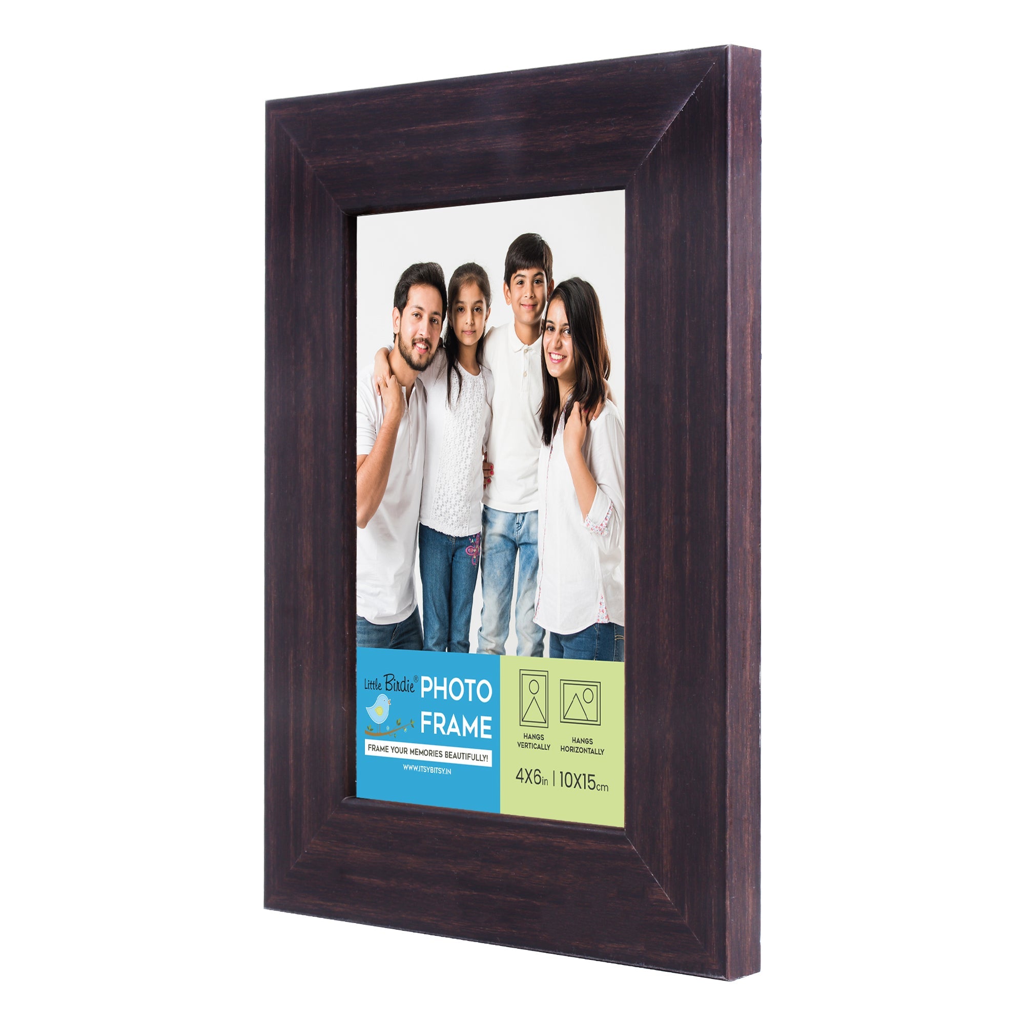 Table Top Photo Frame Rose Wood 4 X 6Inch 1Pc Sw Lb