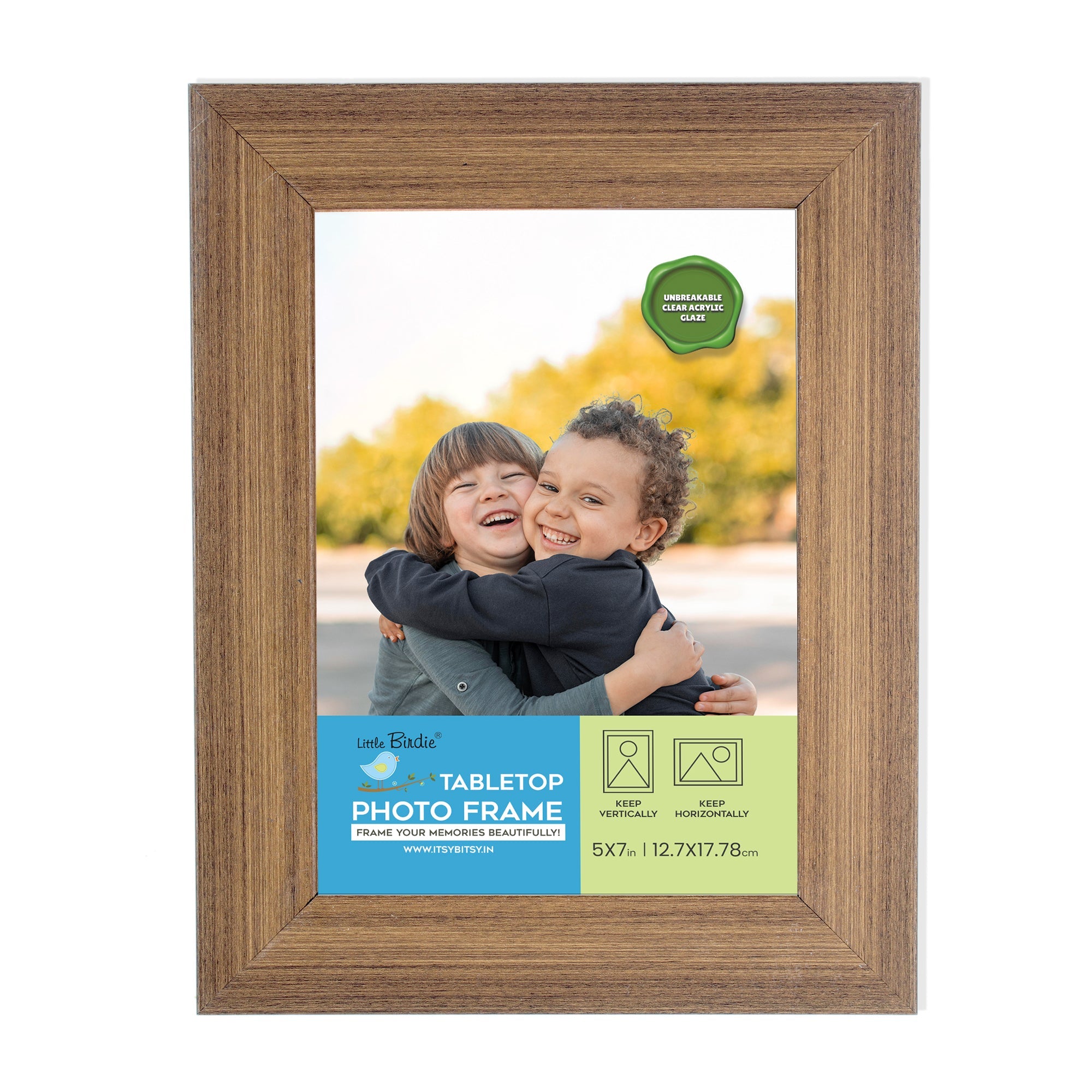 Table Top Photo Frame Mahogany 5 X 7Inch 1Pc Sw Lb