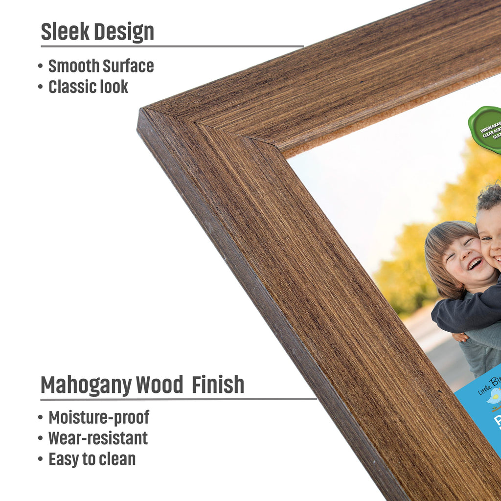 Table Top Photo Frame Mahogany 5 X 7Inch 1Pc Sw Lb