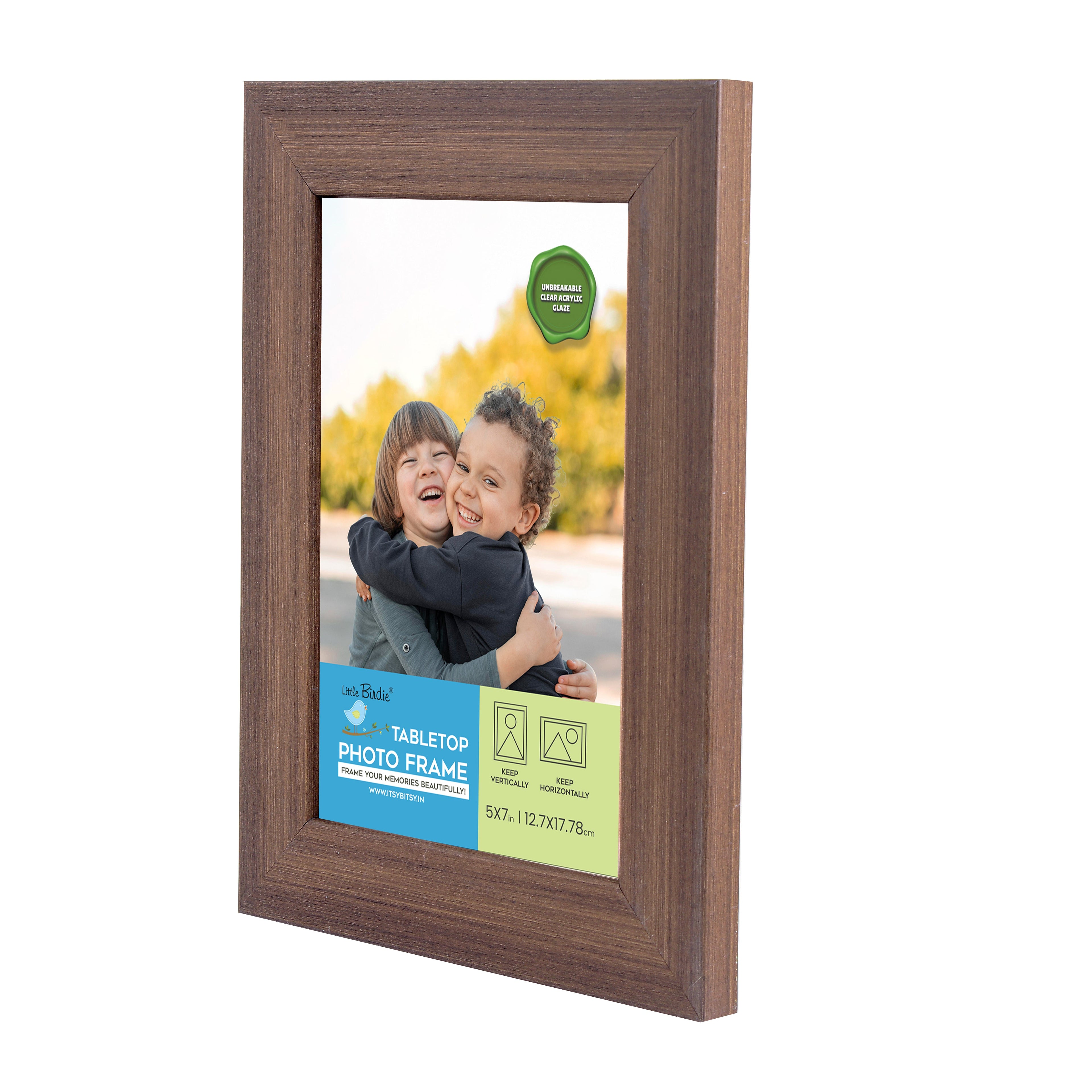 Table Top Photo Frame Mahogany 5 X 7Inch 1Pc Sw Lb