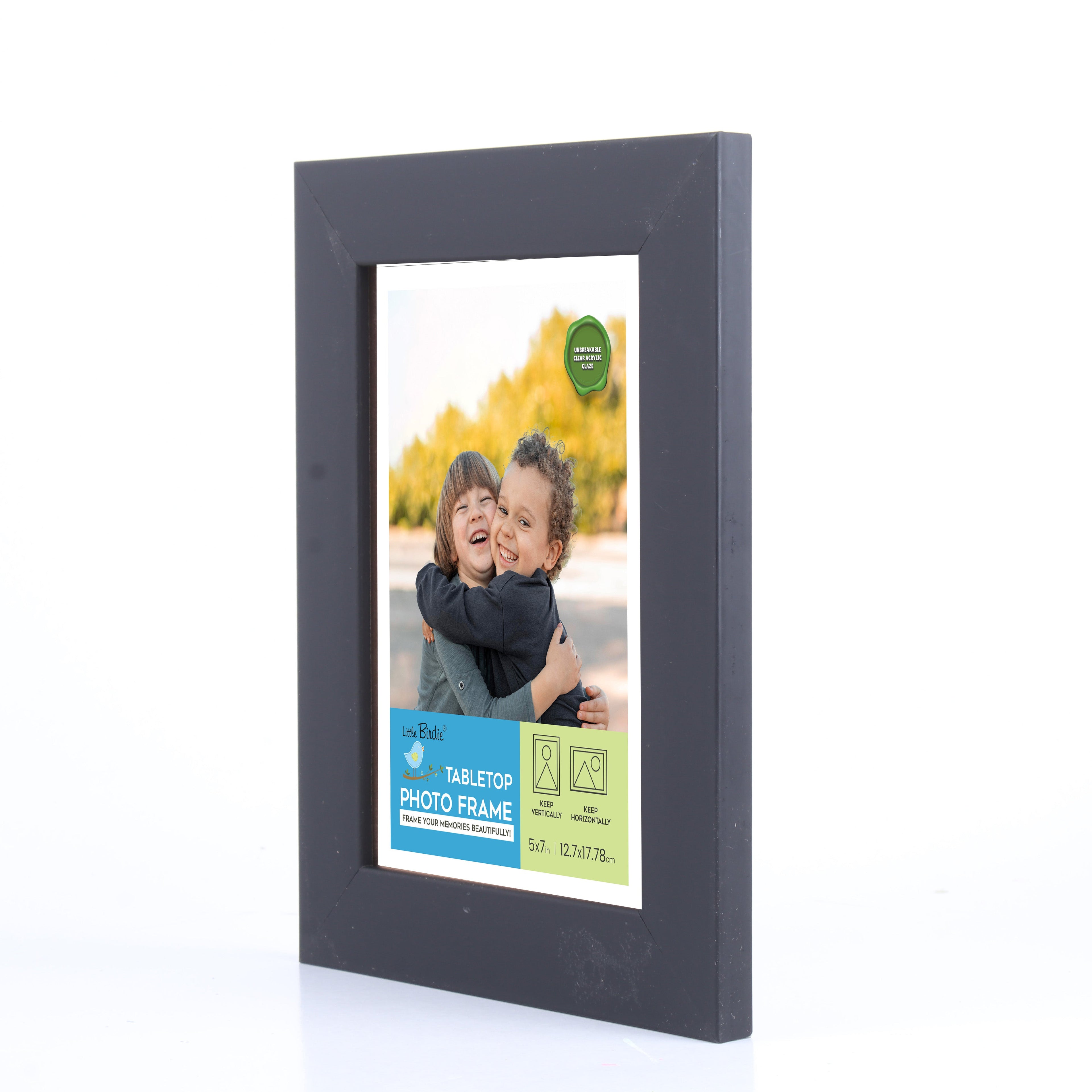 Table Top Photo Frame Matt Black 5 X 7Inch 1Pc Sw Lb