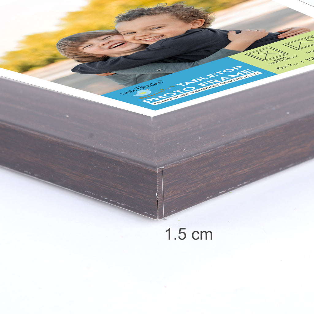 Table Top Photo Frame Rose Wood 5 X 7Inch 1Pc Sw Lb