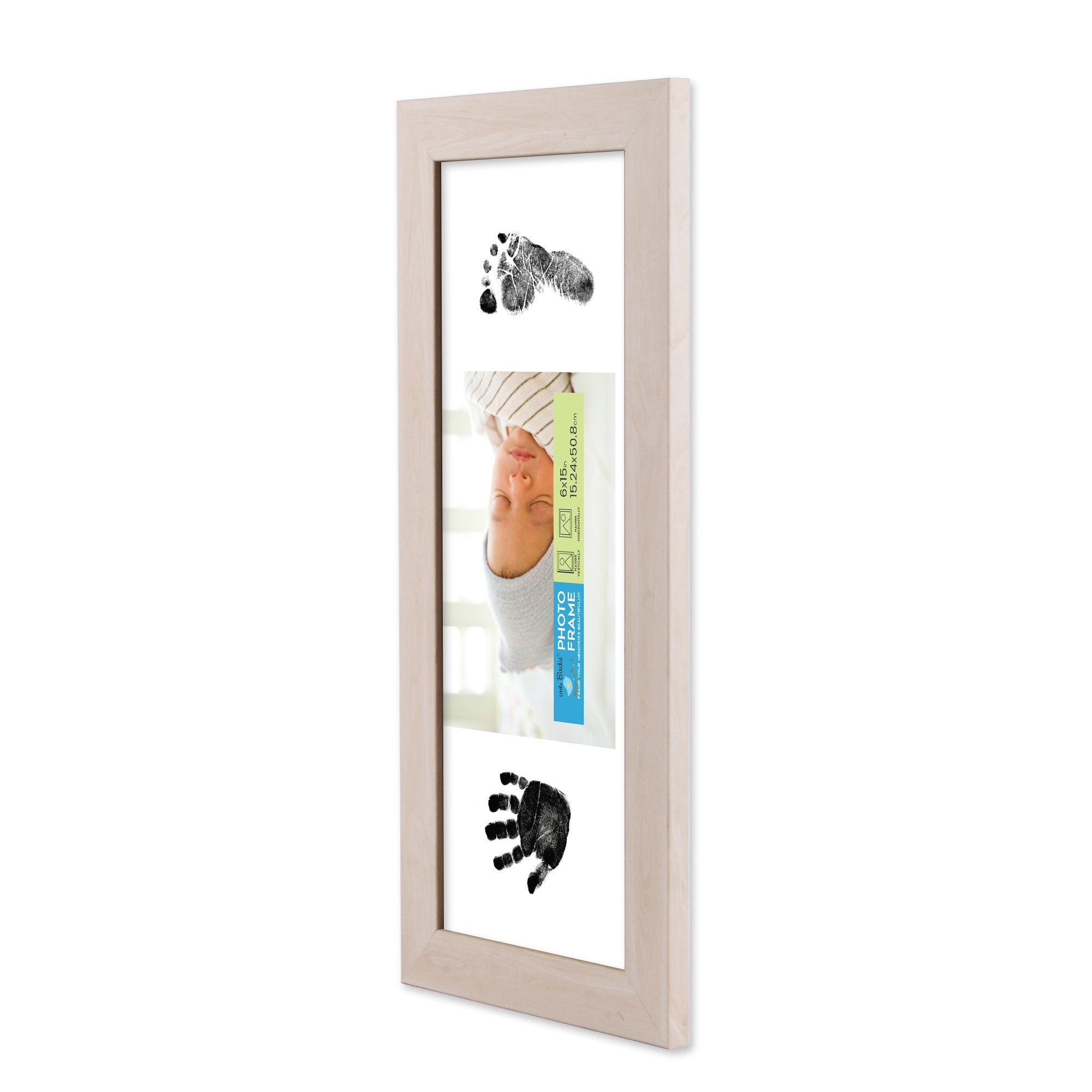 Hand And Foot Photo Frame Pine Wood 6 X 15Inch 1Pc Sw Lb