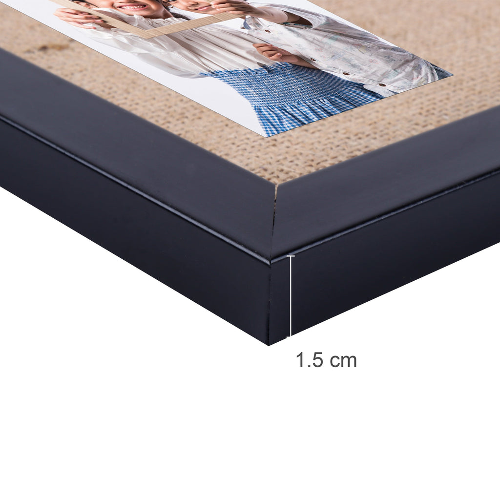 Burlap Photo Frame With 2 Pegs Narrow Black 10 X 12Inch 1Pc Sw Lb