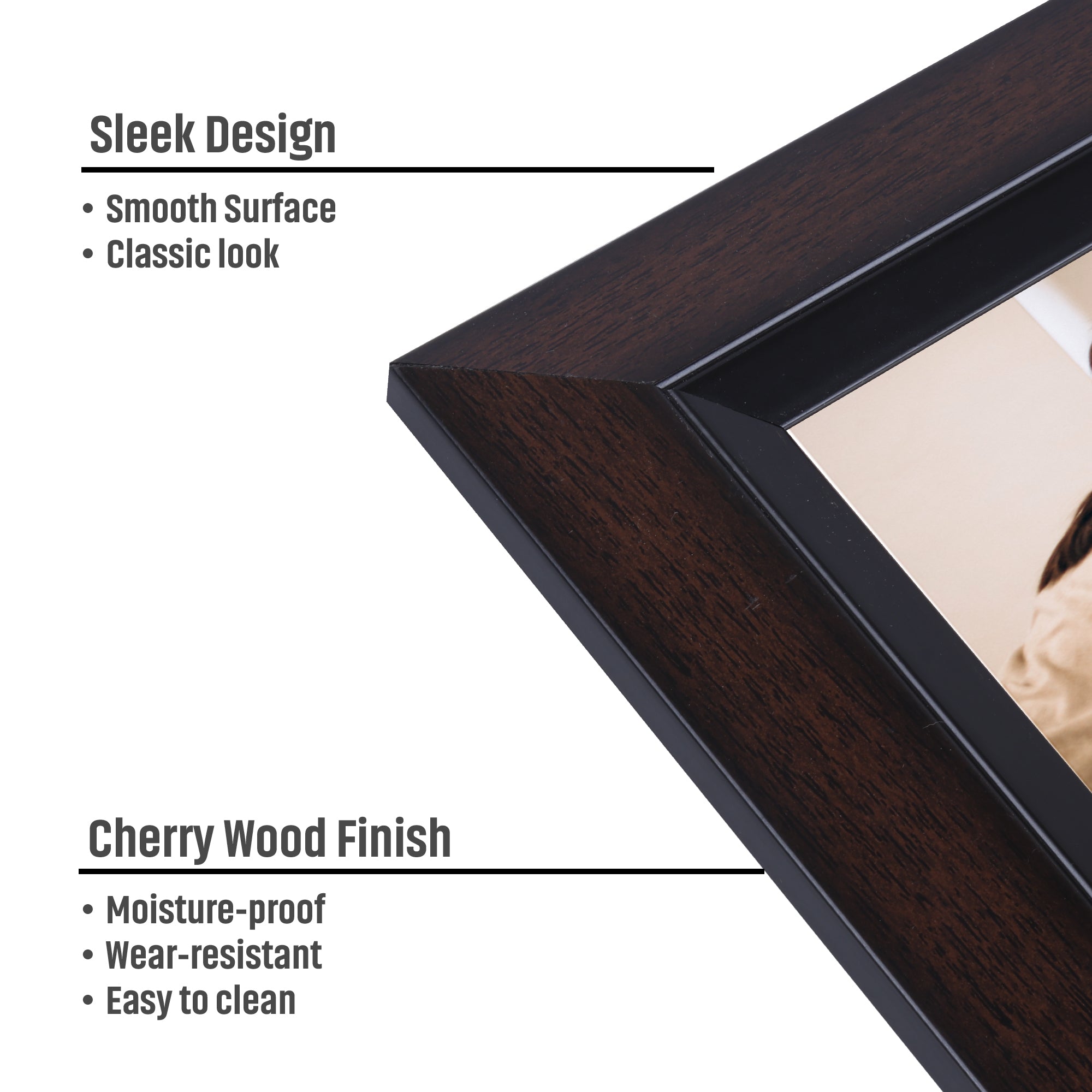 Wall Photo Frame Cherry Wood 10 X 12Inch 1Pc Sw Lb