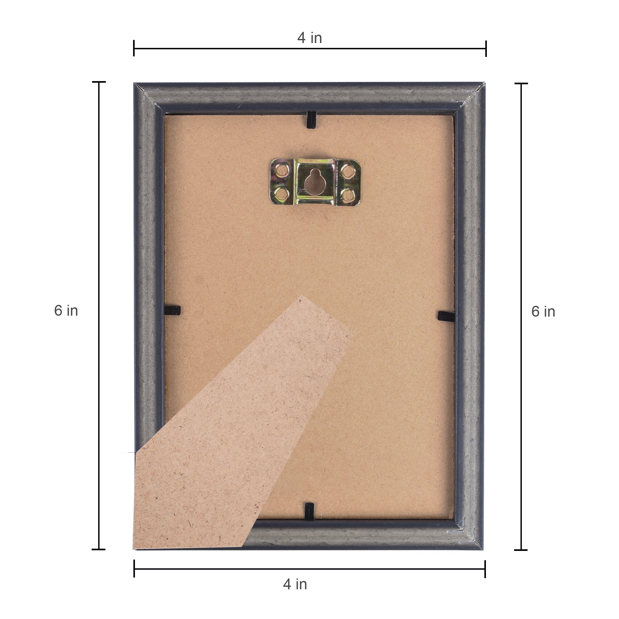 Table Top Photo Frame Narrow Black 4 X 6Inch 1Pc Sw Lb