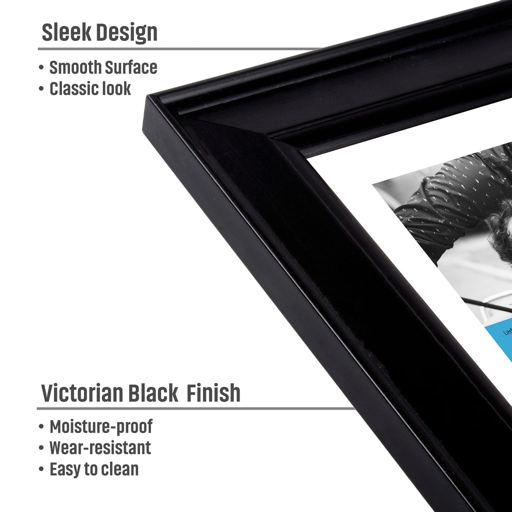 Wall Photo Frame Victorian Black 8 X 10Inch 1Pc Sw Lb