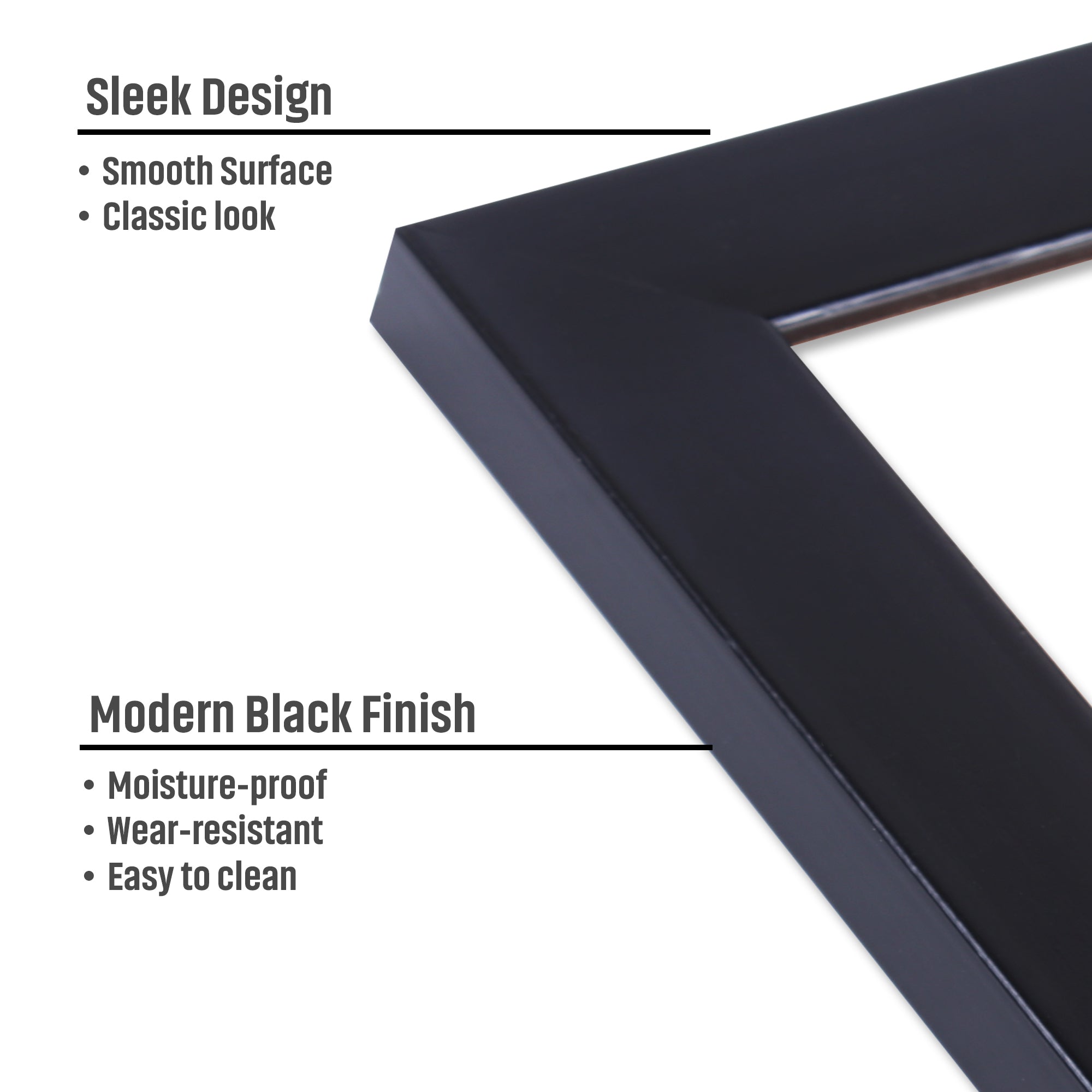 Wall Photo Frame Modern Black 10 X 12Inch 1Pc Sw Lb