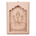 Pre -Marked MDF Hanging Decor with D-Ring - Gracious Lakshmi Frame. Size-12in x 8.5in